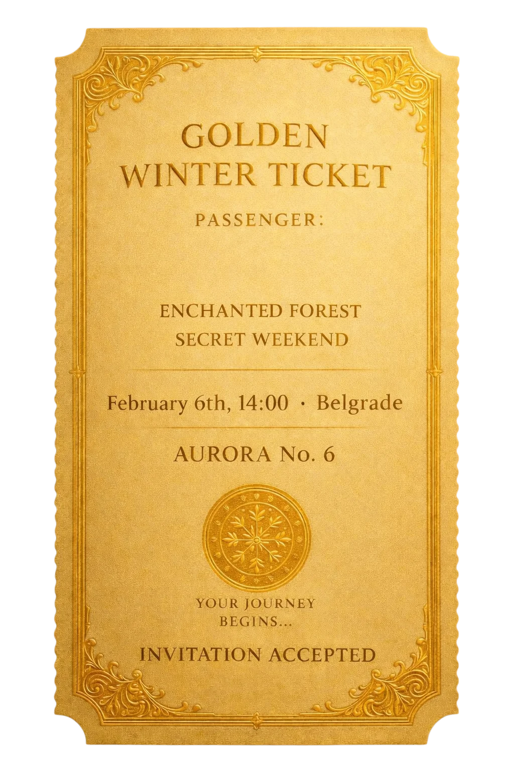 Golden Winter Ticket
